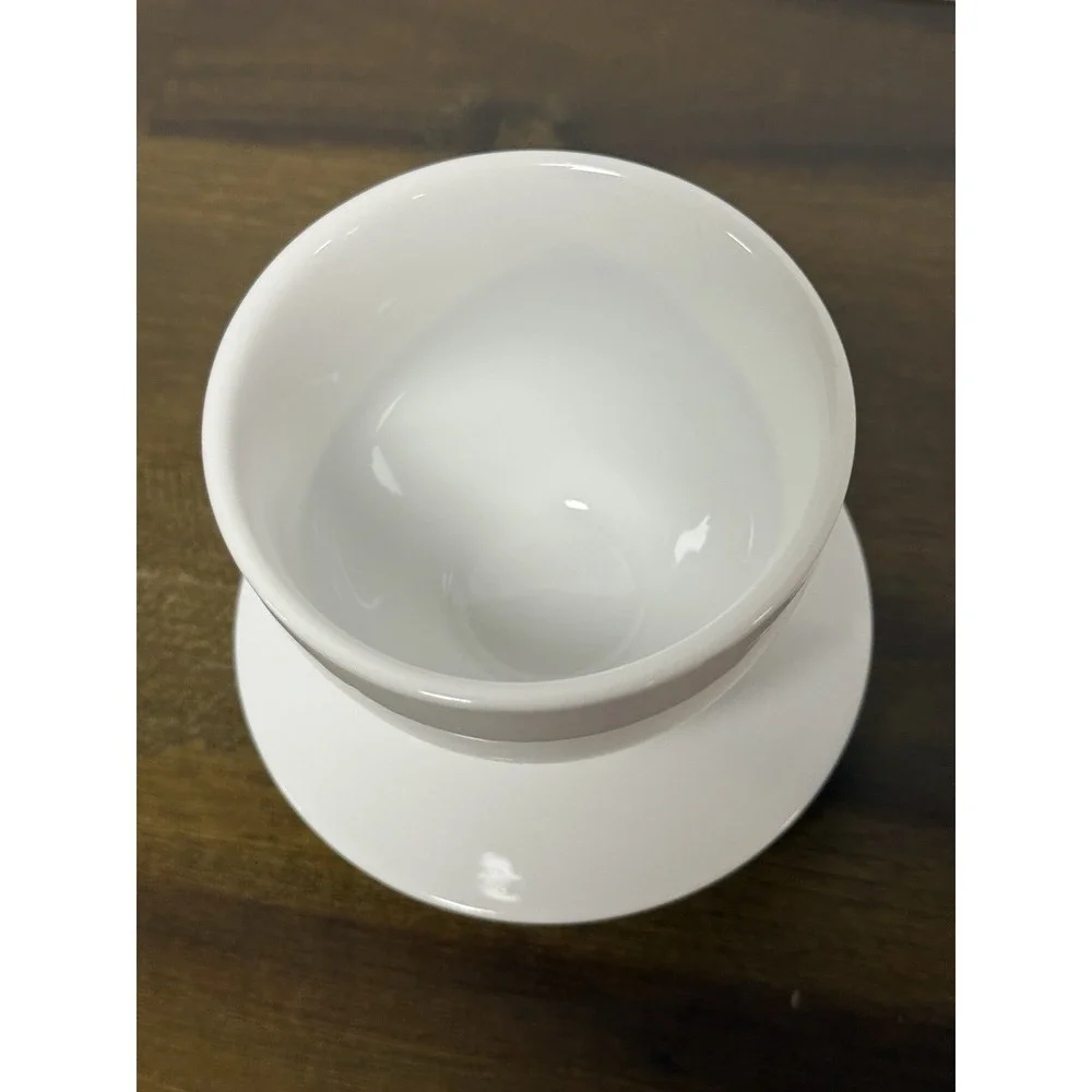 Vintage White Ceramic French Butter Bell Crock